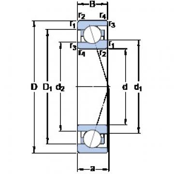 Angular Contact Ball Bearings 71907 ACE/HCP4A SKF