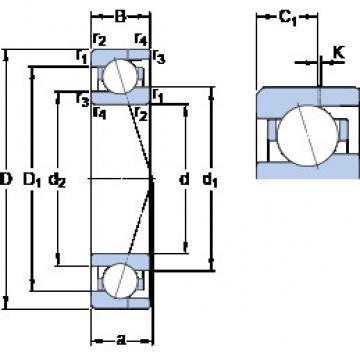 Angular Contact Ball Bearings 71907 ACE/HCP4AH SKF