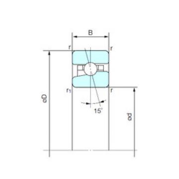 angular contact ball bearing installation BNH 014 NACHI