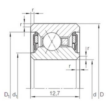 angular contact ball bearing installation CSXU 050.2RS INA