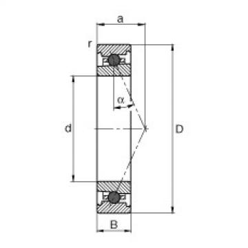 angular contact ball bearing installation HC7001-E-T-P4S FAG