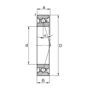 angular contact ball bearing installation HS7003-C-T-P4S FAG