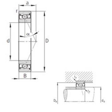 angular contact ball bearing installation HSS7004-E-T-P4S FAG