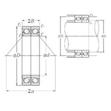 angular contact ball bearing installation HTA009DB NTN