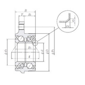 angular contact ball bearing installation HUB030-20 NTN