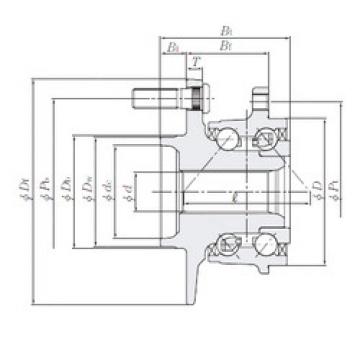 angular contact ball bearing installation HUB012T-1 NTN