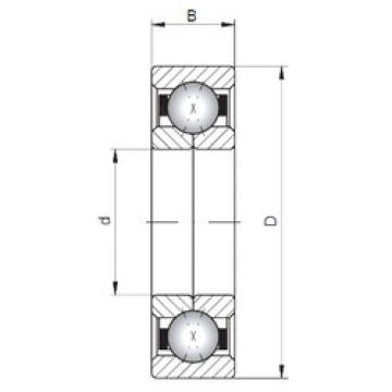 angular contact ball bearing installation QJ1028 ISO