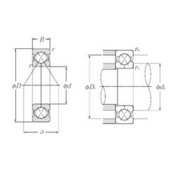 angular contact ball bearing installation QJ210 NTN