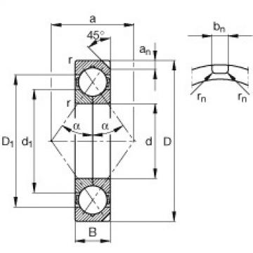 angular contact ball bearing installation QJ219-N2-MPA FAG