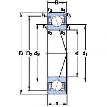 angular contact ball bearing installation S7000 CD/P4A SKF