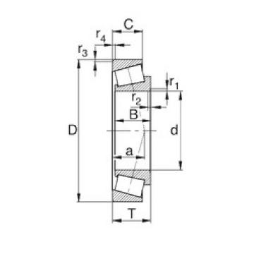 tapered roller bearing axial load HM89249/HM89210 KBC