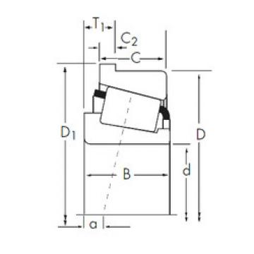 tapered roller bearing axial load A2037/A2126-B Timken