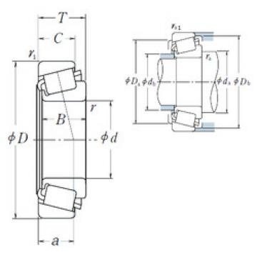 tapered roller bearing axial load 9380/9321 NSK