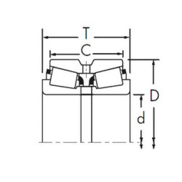 tapered roller dimensions bearings 441/432D Timken