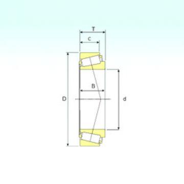 tapered roller dimensions bearings 33015 ISB