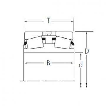 tapered roller bearing axial load 93801D/93125+Y1S-93126 Timken