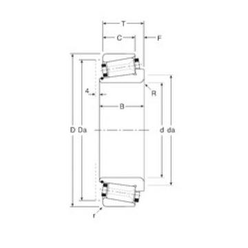 tapered roller thrust bearing 100031X/100072 Gamet