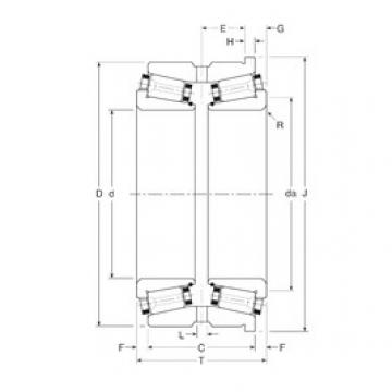 tapered roller dimensions bearings 70030/70062H Gamet