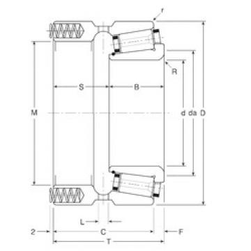 tapered roller dimensions bearings 80033X/80066XP Gamet