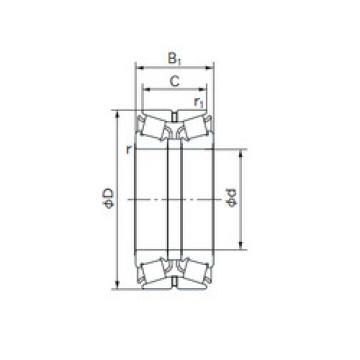 tapered roller bearing axial load 90KBE22 NACHI