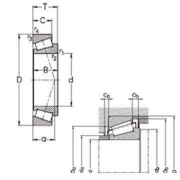 tapered roller bearing axial load T2DC220 NKE