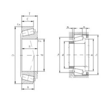 tapered roller dimensions bearings 33017A ZVL