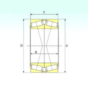 tapered roller dimensions bearings 33014/DF ISB