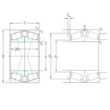 tapered roller dimensions bearings 33014/DF SKF