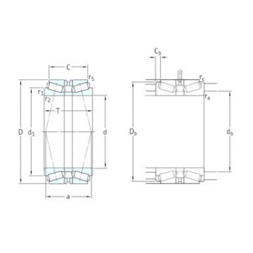 tapered roller thrust bearing 30215T70J2/DBC270 SKF