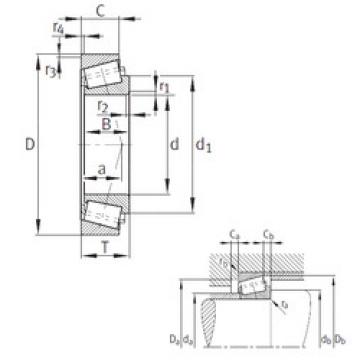 tapered roller bearing axial load K580-572 FAG