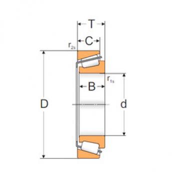 tapered roller dimensions bearings 33018 MPZ