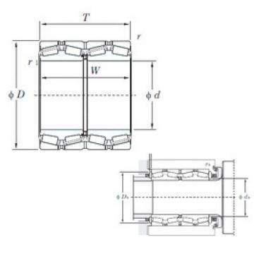 tapered roller dimensions bearings 372/500 KOYO