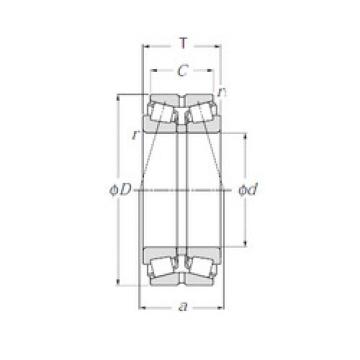 tapered roller dimensions bearings 413026 NTN