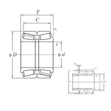 tapered roller dimensions bearings 46324AS KOYO