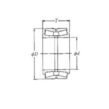 tapered roller dimensions bearings 46T080804 KOYO