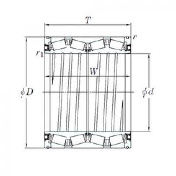 tapered roller dimensions bearings 47TS151215 KOYO