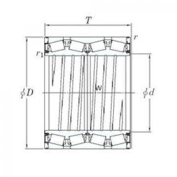 tapered roller dimensions bearings 47TS563824 KOYO