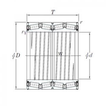 tapered roller dimensions bearings 47TS865838A KOYO