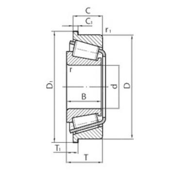 tapered roller bearing axial load EC41249S05H200 SNR