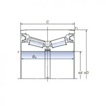 tapered roller bearing axial load AR100-38 NSK