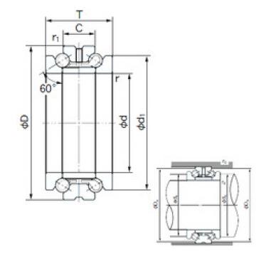 thrust ball bearing applications 140TAD20 NACHI