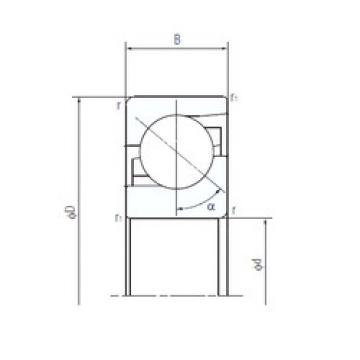 thrust ball bearing applications 25TAF06 NACHI