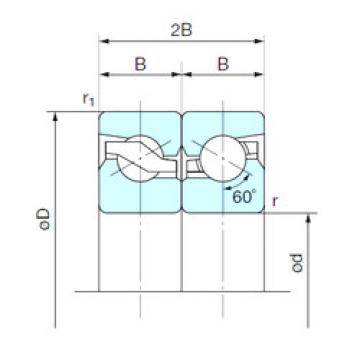 thrust ball bearing applications 15TAB04DB NACHI