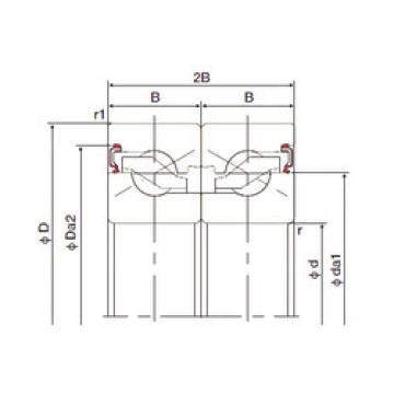 thrust ball bearing applications 25TAB06DB-2LR NACHI