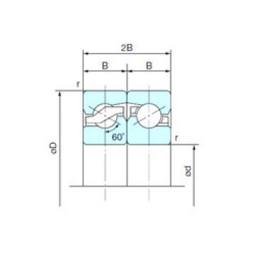 thrust ball bearing applications 45TAB10DF NACHI