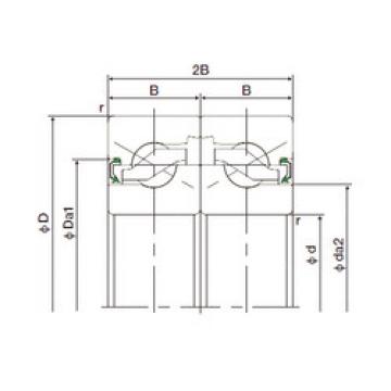 thrust ball bearing applications 30TAB06DF-2NK NACHI