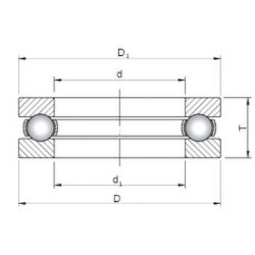 thrust ball bearing applications 51116 ISO