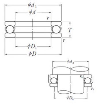 thrust ball bearing applications 51100 NSK