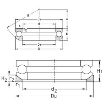 thrust ball bearing applications 53200+U200 NKE