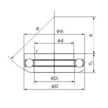 thrust ball bearing applications 53208 NACHI